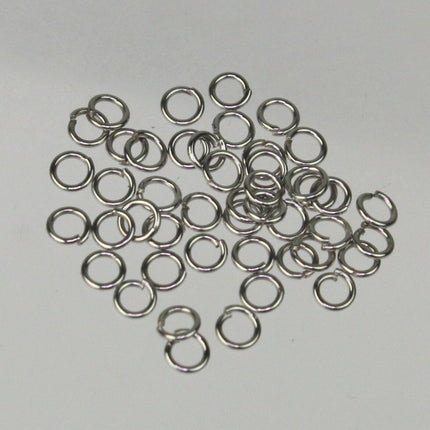 Rhodium Plated Chain Bulk, 10 ft of Tiny Round SOLDERED Chain Cable Chain 1.6x1.4mm- Free Jump Rings 50pcs Dainty Delicate  Chain - 1614S