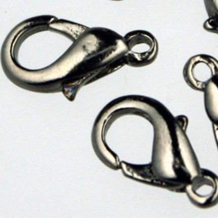 Sample 3 ft spool of Gunmetal Plated SOLDERED Curb Ball Chain - 1.6mm SOLDERED Link - with Matching Jumpring(10pcs) and Lobster (2pcs)