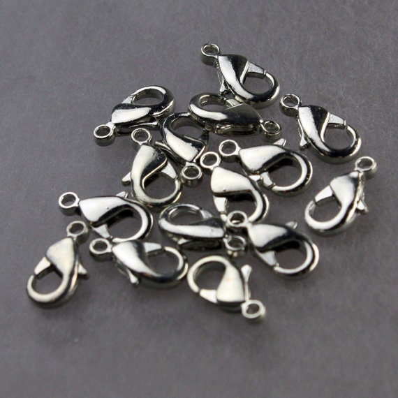 Sample 3 ft spool of Rhodium Plated SOLDERED BALL Curb Chain - 1.6mm Link - with   Jumpring(10pcs) and Lobster (2pcs) - 1.6SAT