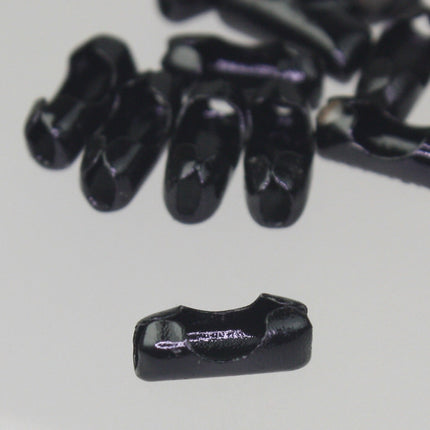 10 ft spool of Black Finished BIG ball chain - 3.2mm with 5 connector(Insert) - 32BALL