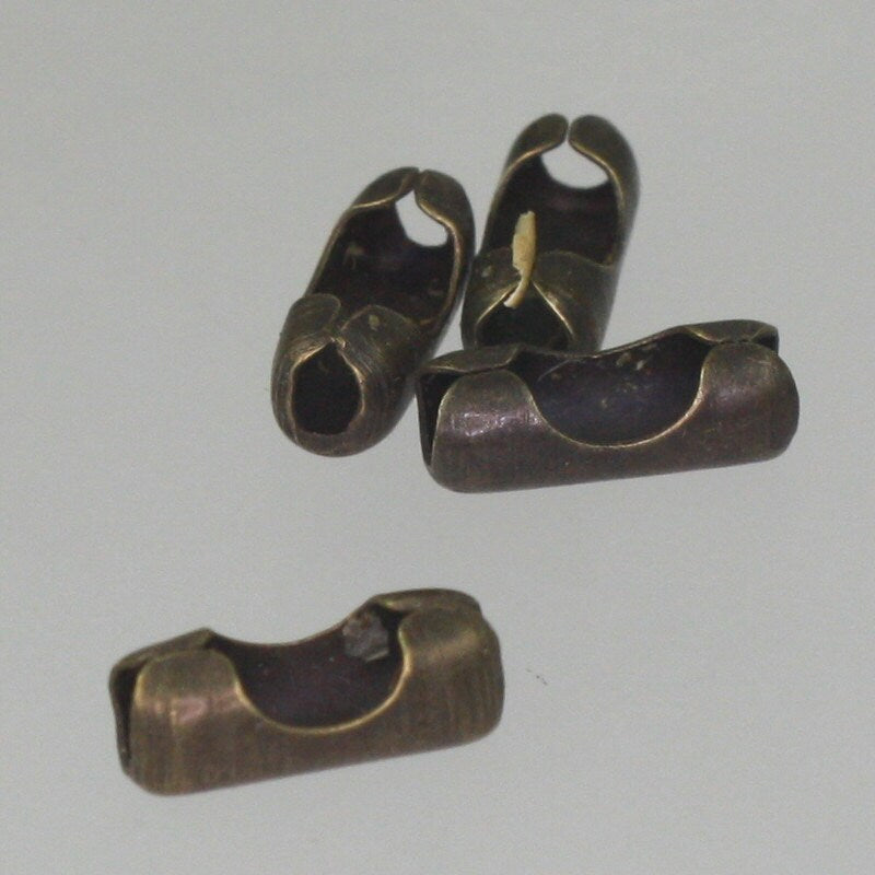 100 ft of Antique Brass plated BIG ball chain - 3.2mm with 50 connector(Insert) - 32BALL