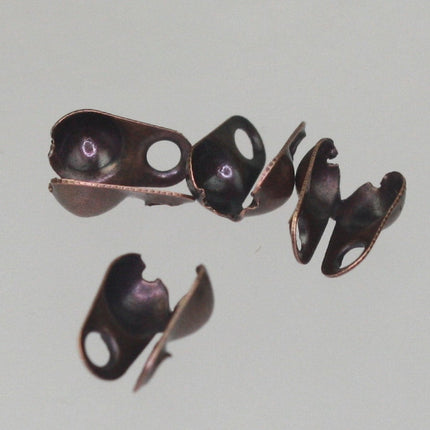 50pcs of Antique Copper finished BIG ball chain connector for 3.2mm - Crimp Type - 32BALL