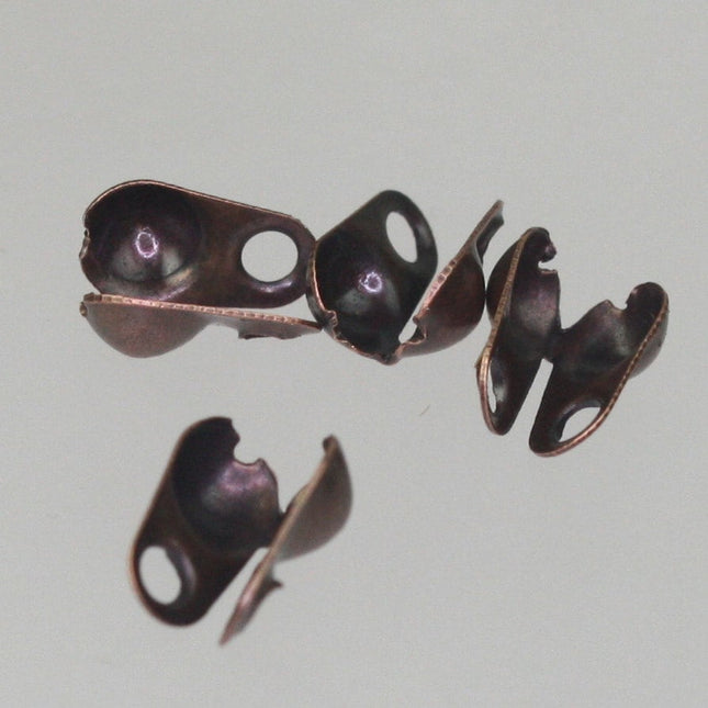 50pcs of Antique Copper finished BIG ball chain connector for 3.2mm - Crimp Type - 32BALL