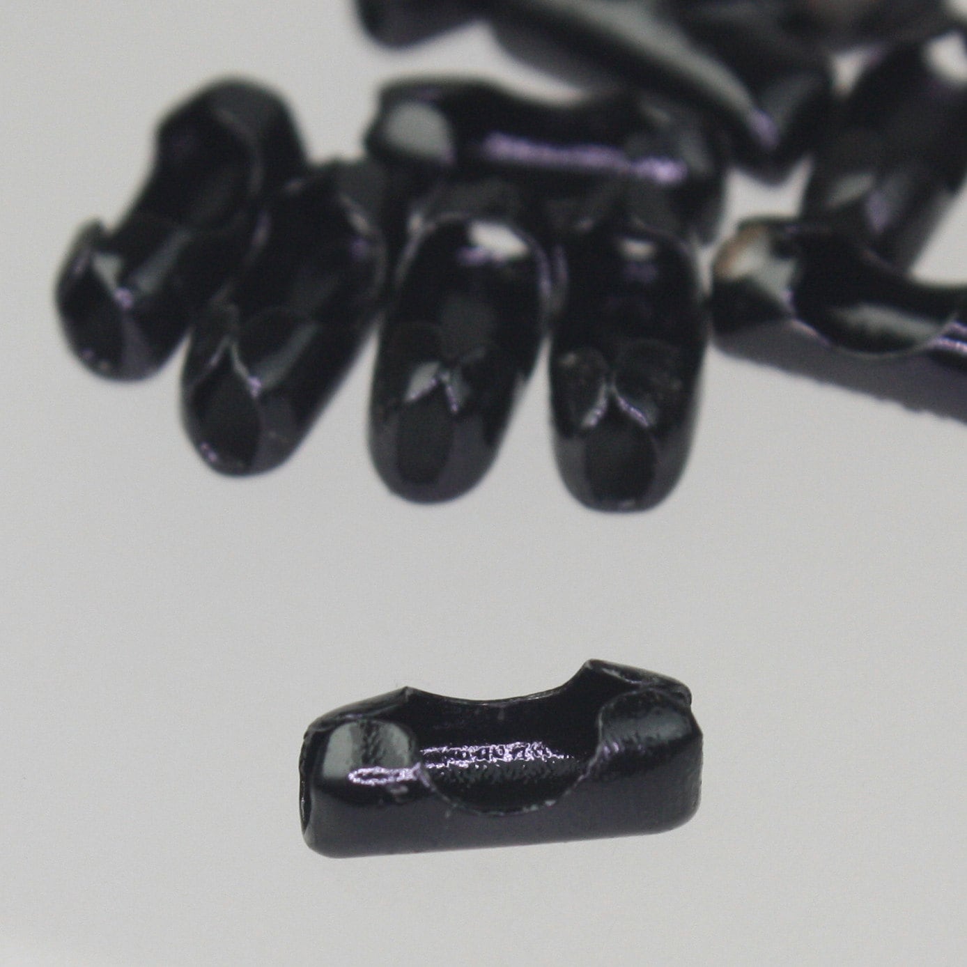 NEW New 50pcs of Black finished BIG ball chain connector for 3.2mm - Insert Type - 32BALL