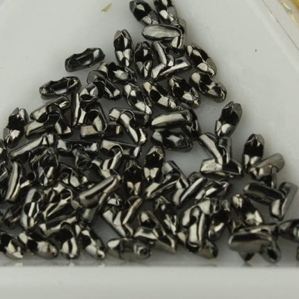 Rhodium Plated facet BALL Chain - 100 ft. spool of Bulk Ball chain  Wholesale - 1.5mm w/ FREE 100 connectors (Insert) - 15DC
