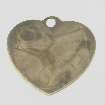 20 pcs of Antique Brass Heart drop dangle pendant - 21.4x20mm