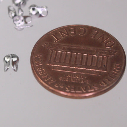 100pcs of STAINLESS Ball Chain Connectors Clasps - for 1.5mm ball chain - Crimp Type - ST15BALL