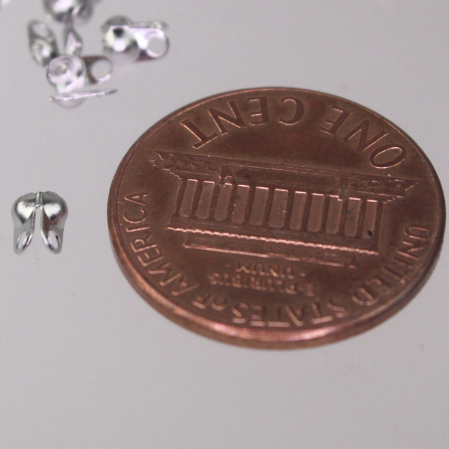 100pcs of STAINLESS Ball Chain Connectors Clasps - for 1.5mm ball chain - Crimp Type - ST15BALL