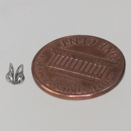 100pcs of STAINLESS Ball Chain Connectors Clasps - for 2.0mm ball chain - Crimp Type