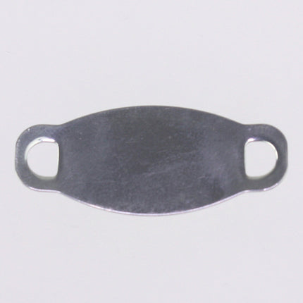 5 pcs Stainless Steel Bracelet Tags Stamping Link Blanks - about 5/8"x1-1/2" OVAL Blank Message Metal Bar