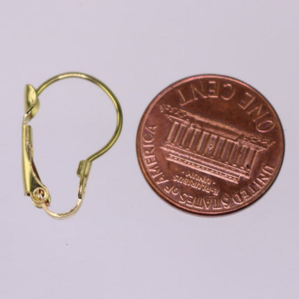 50 raw Brass Bronze Leverback Earrings earwire - 16X11mm