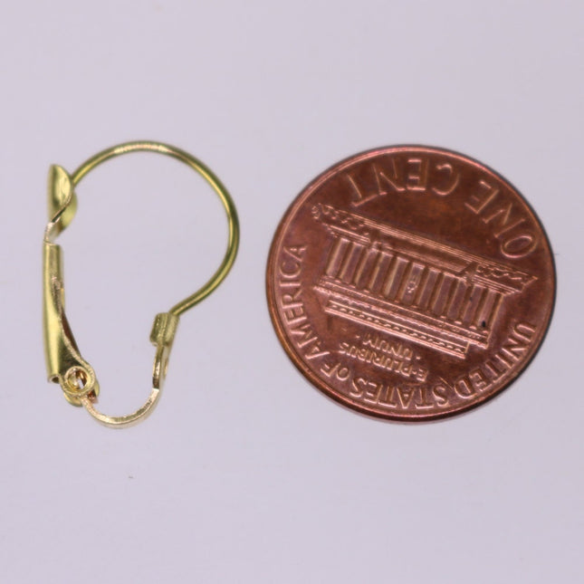 50 raw Brass Bronze Leverback Earrings earwire - 16X11mm