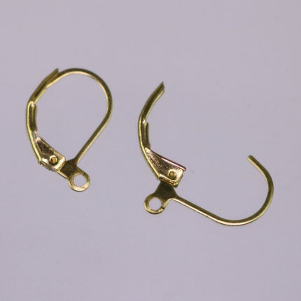 50 pcs raw Brass Bronze Leverback Earrings earwire - 16X10mm