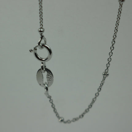 925 Sterling Silver Necklace Chain Bulk - 18 inch - Satellite Necklace 925 Silver Cable Chain - Ready to Wear Bulk Wholesale