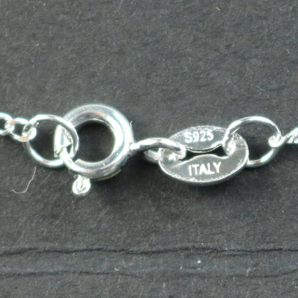 Sterling Silver Necklace Chain - 16 inch - Figaro Chain (3 and 1) Long and Short Silver  Necklace Chain -  Bulk  - made in Italy