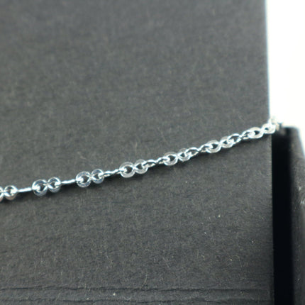 925 Sterling Silver Necklace Chain - 18 inch - Figure 8 Necklace 925 Silver Cable Chain - Ready to Wear Bulk Wholesale - made in ITALY