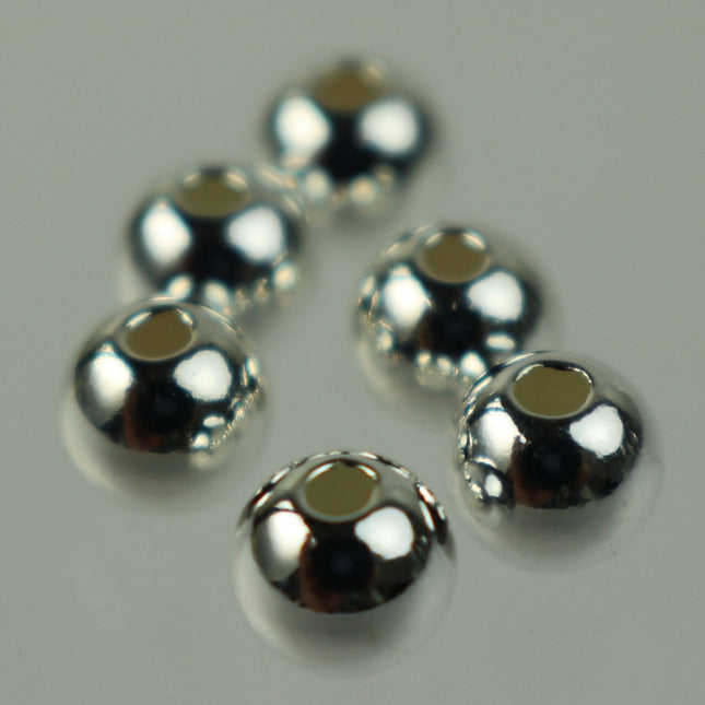 SOLID Sterling Silver Spacer Beads - 2mm/3mm/4mm/5mm SEAMLESS Spacer beads AAA+ High Quality Ball Spacer Beads