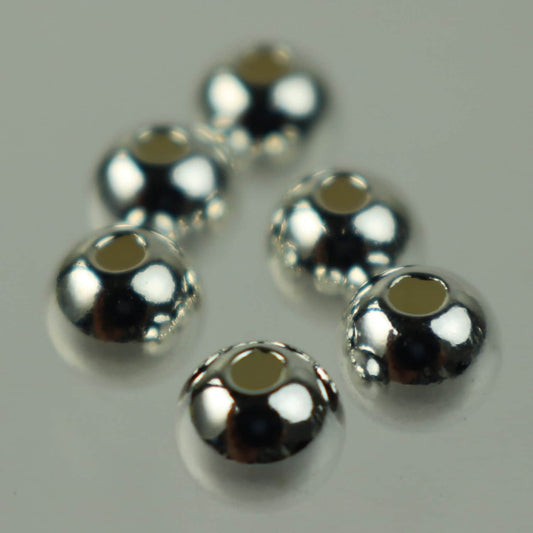 Sterling Silver Spacer Beads - 2mm/3mm/4mm/5mm SEAMLESS Spacer beads AAA+ High Quality Ball Spacer Beads - Ship from California USA