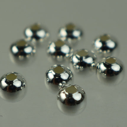 25 Sterling Silver Spacer Beads - 2mm SEAMLESS Spacer beads AAA+ High Quality Ball Spacer Beads 2mm/3mm/4mm/5mm