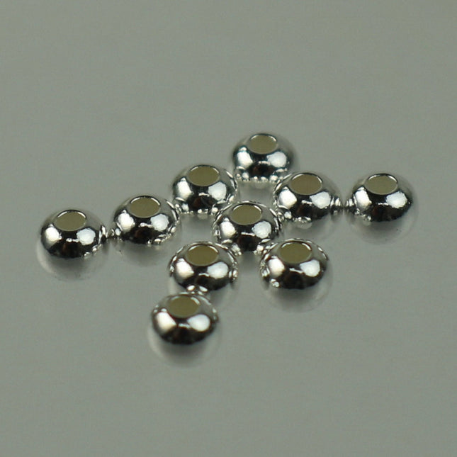 25 Sterling Silver Spacer Beads - 2mm SEAMLESS Spacer beads AAA+ High Quality Ball Spacer Beads 2mm/3mm/4mm/5mm