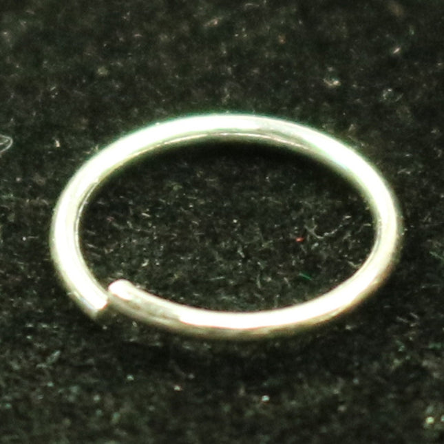 10 Silver Open Jump Rings - 8mm 20Gauge 20G 0.8mm - Sterling Silver Open Jumprings