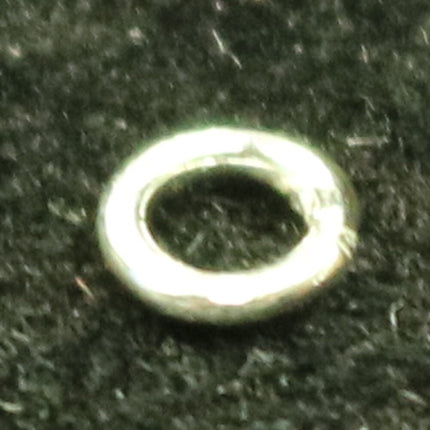 20 Silver CLOSED Jump Rings - 4mm 20Gauge 20G 0.8mm - Sterling Silver Closed Jumprings