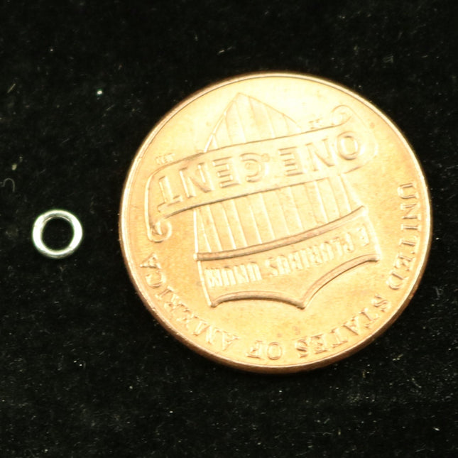 25 Silver CLOSED Jump Rings - 3mm 22Gauge 22G 0.6mm - Sterling Silver Closed Jumprings