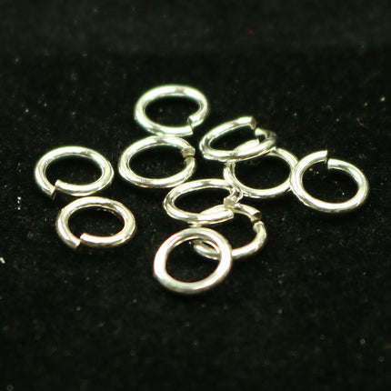 20Pcs Pure 925 Sterling Silver Open Jump Rings - 6mm 18Gauge 18G 1.0mm - Sterling Silver Open Jumprings