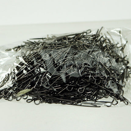 Bulk Package 1000 Pcs pcs Gunmetal Eyepins Eye Pins Headpins - 1 inch (25mm) 22 Gauge 22G - 9PIN-22G-25
