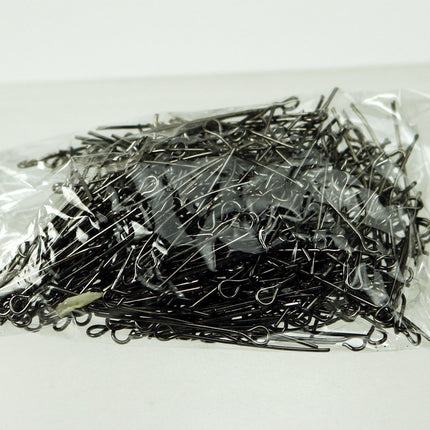 Bulk/FingerPick 300 Pcs Gunmetal Eyepins Eye Pins Headpins - 1 inch (25mm) 22 Gauge 22G - 9PIN-22G-25