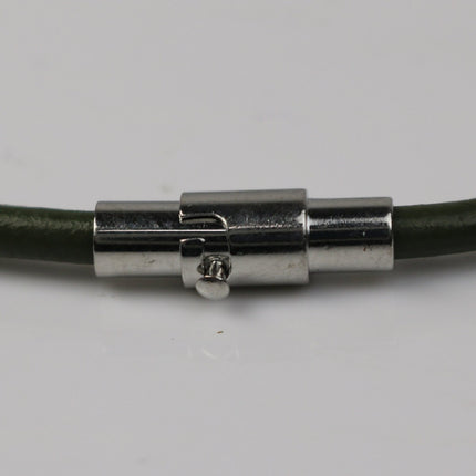 5 pcs Magnetic Barrel Clasps - 3mm Magnetic Clasp with Safety Clasp - Rhodium Magnetic Clasp - Cord Clasp - Barrel Clasp - 3mm Cord Clasp