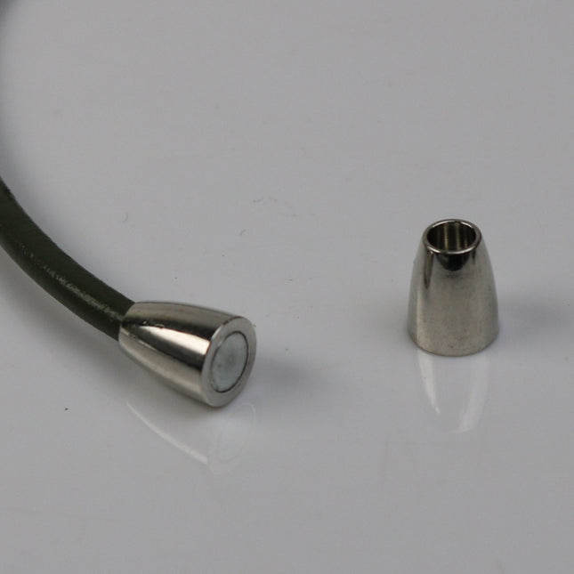 5 pcs Magnetic Barrel Clasps - 3mm Magnetic Clasp - Magnetic Clasp - Cord Clasp - Barrel Clasp - 3mm Cord Clasp