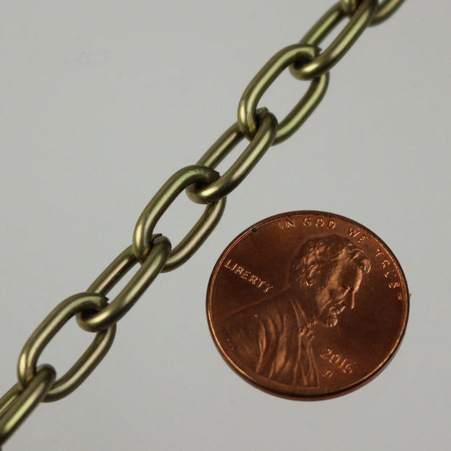 10 ft Aluminum Chain Fashion Cable Chain - Antique Brass Vintage Style  - 12x7mm 1.8mm thickness Chunky Unsoldered Link - A025