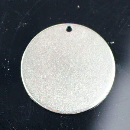 10 pcs of 1" Stainless Steel Stamping Blanks - 1 inch 25 mm 18 gauge 1.0mm thickness - Blank Stamping Metal Flat Discs Tags