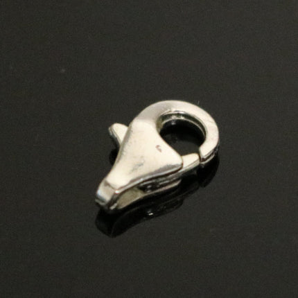 50 pcs of Sterling Silver Plated lobster claw clasp - 10x6mm