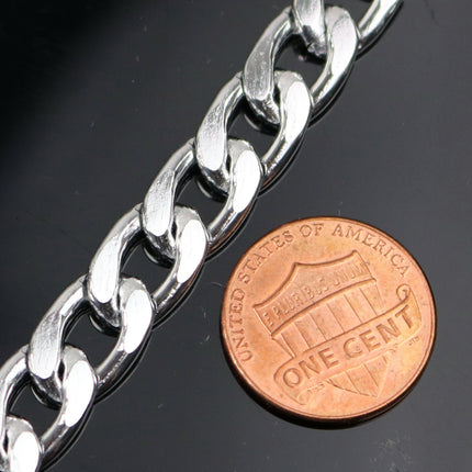 10 ft Aluminum Chain Facet Curb Chain - Silver TARNISH Resistant Tarnish FREE Anti Tarnished Silver Finished  - 13x9mm 2.7mm Chunky - A055
