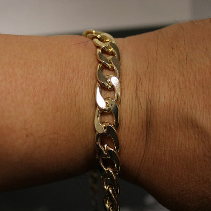 3 ft Aluminum Chain Chunky Facet Curb - Gold TARNISH Resistant Tarnish FREE Anti Tarnished Gold Finished  - 17x11mm 3.0mm Chunky - A057