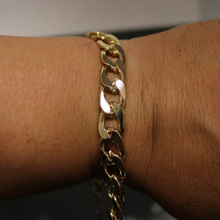 10 ft Aluminum Chunky Facet Curb Chain - Gold TARNISH Resistant Tarnish FREE Anti Tarnished Gold Finished  - 17x11mm 3.0mm Chunky - A057