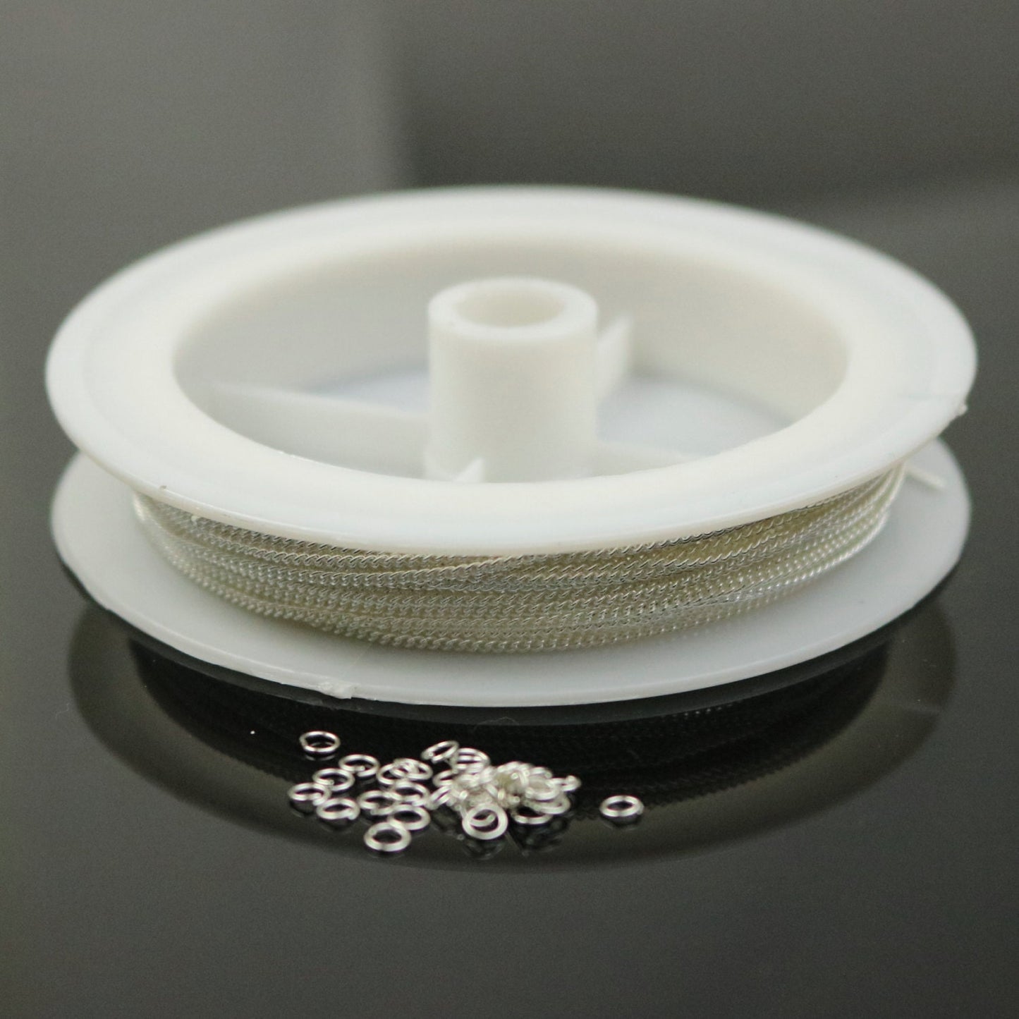 32 ft Reel Sterling Silver Plated FACET Tiny curb chain - 1.3mm soldered link - FREE adequate jump ring (20 pcs) - 1.3F