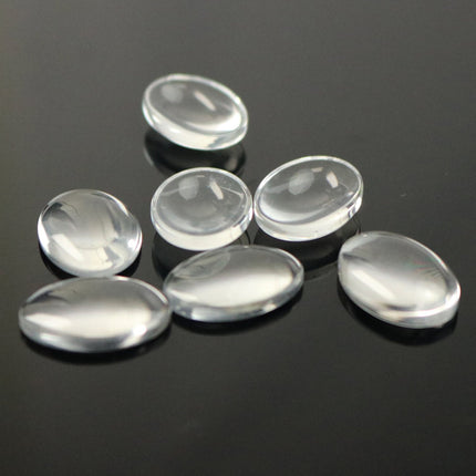 Pendant BEZELS with GLASS Magnifying OVAL Domes Cabochon - 5 sets 10 pcs  - 13x18mm 1/2x1 inch Antique Brass Bezel and Oval Glass Cabochon