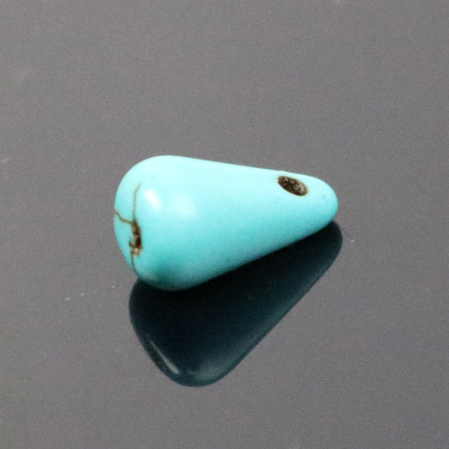 100pcs Howlite Turquoise BLUE Teardrop Briolette Drop Beads - 11x6mm