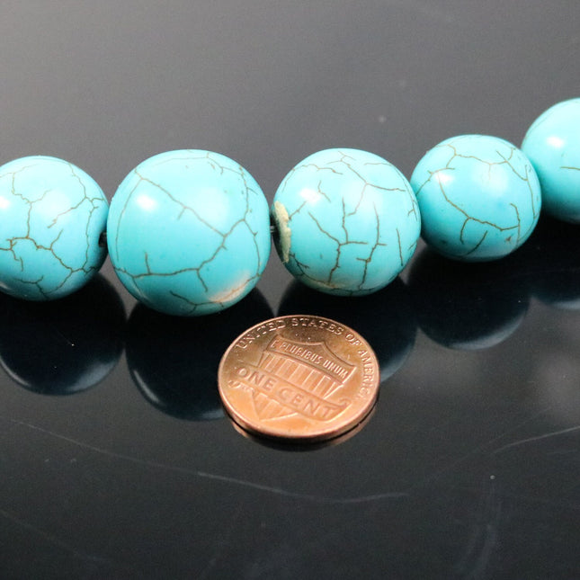 1 pcs of Howlite Turquoise Ready to Make Necklace Set - Graduate Necklace - 20mm, 18mm, 16mm, 14mm, 12mm, 10mm, 8mm beads - DIY Necklace